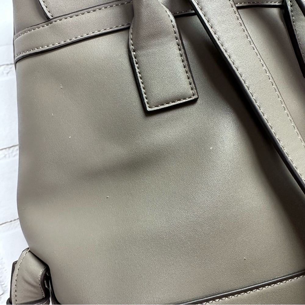 Anne Klein Backpack Purse Taupe Gray - Picture 9 of 16